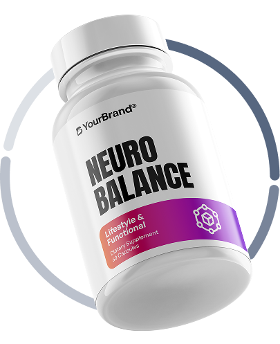 Centered supplement product image