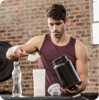 Health and wellness supplement graphic