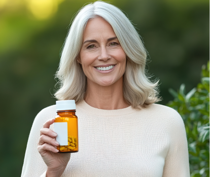 A woman advertise best suppliments