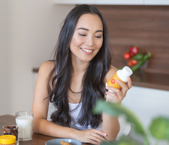 Vitamin C supplement bottle